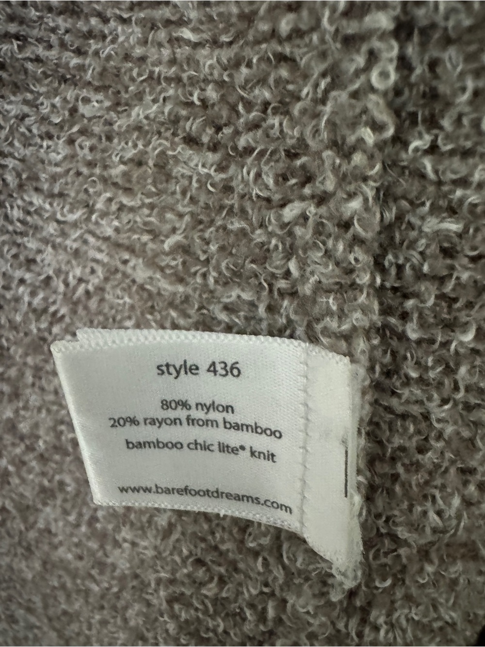 Barefoot Dreams Bamboo Chic Lite Long Sleeve Cardigan Tan/Beige Cozy Comfy S/M - Picture 5 of 5